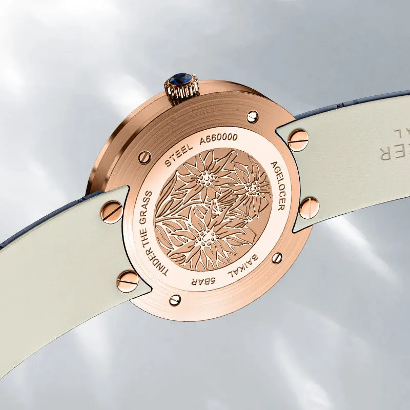 Montre Agelocer Quartz 36 mm – Bleu or