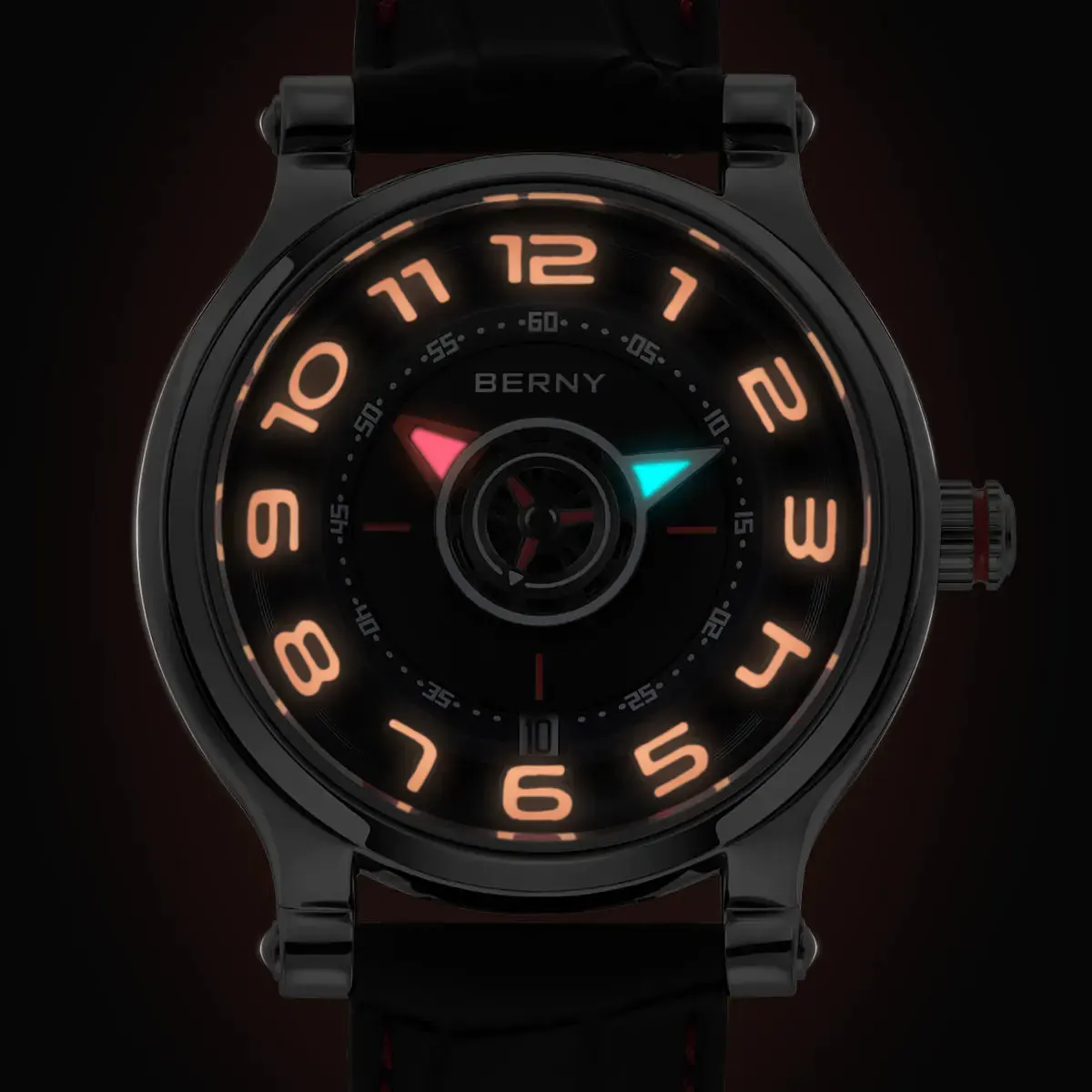Montre Berny AM053VM Automatique – Rouge / Argent