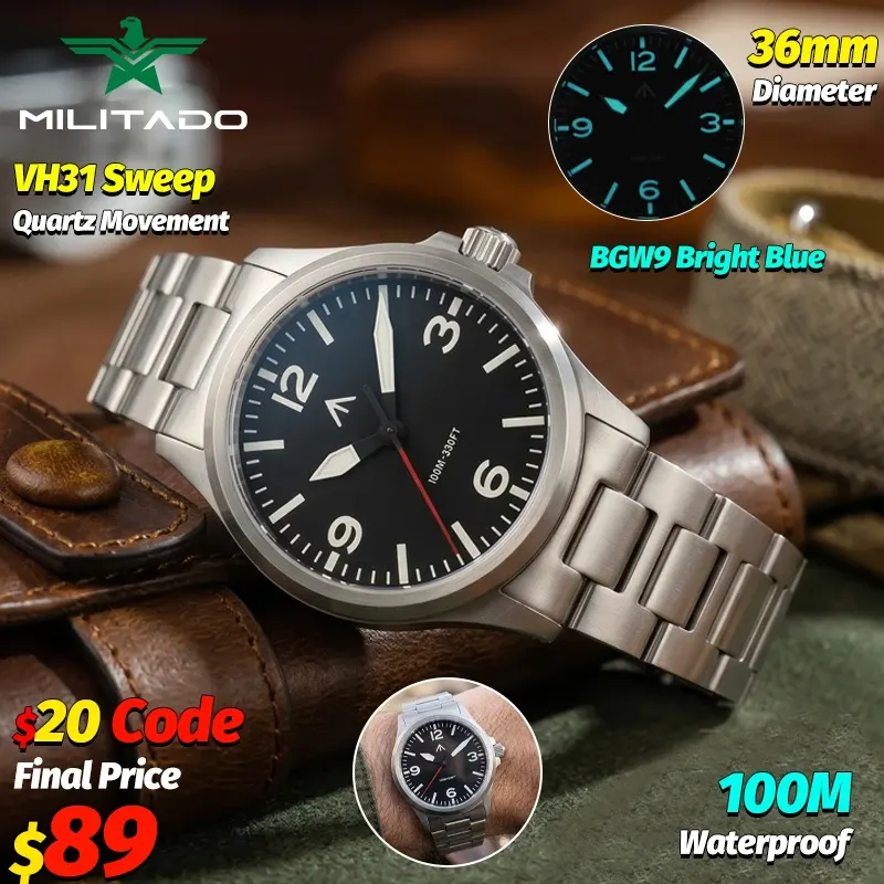 Montre Militado ML18 Quartz 36 mm – Version 3