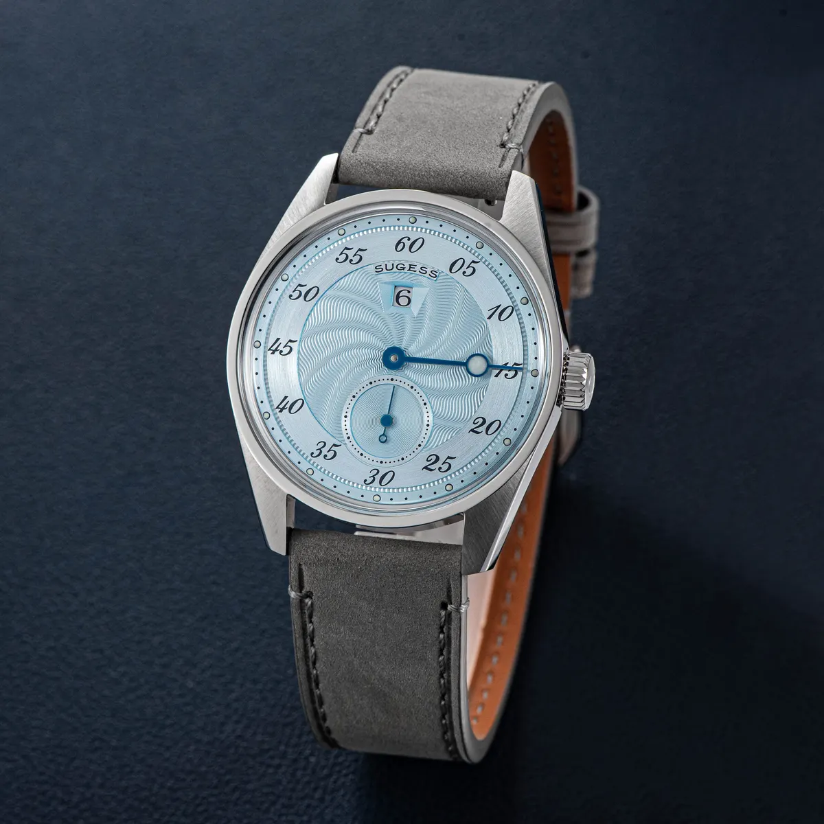 Montre Sugess S451-1 – Bracelet gris cuir