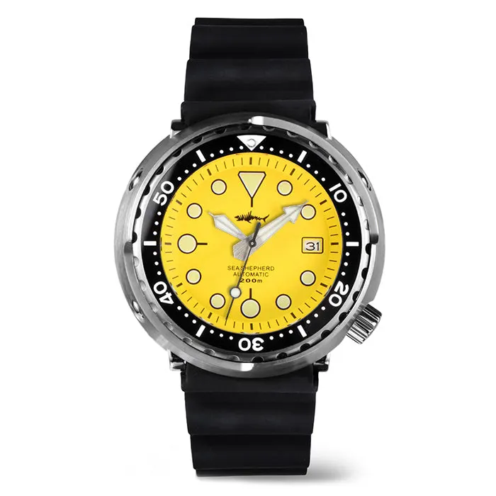 Montre Heimdallr Automatique 47 mm – Jaune / Caoutchouc