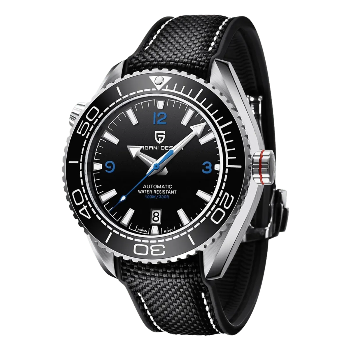 Montre Pagani Design Automatique 42 mm – Noir / Nylon