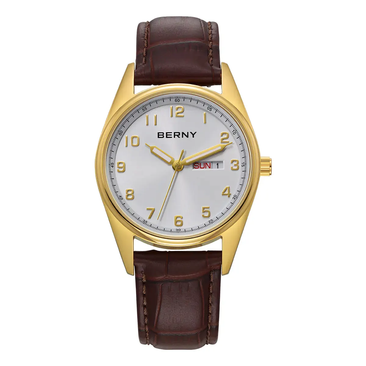 Montre Berny Quartz – Or / Argent