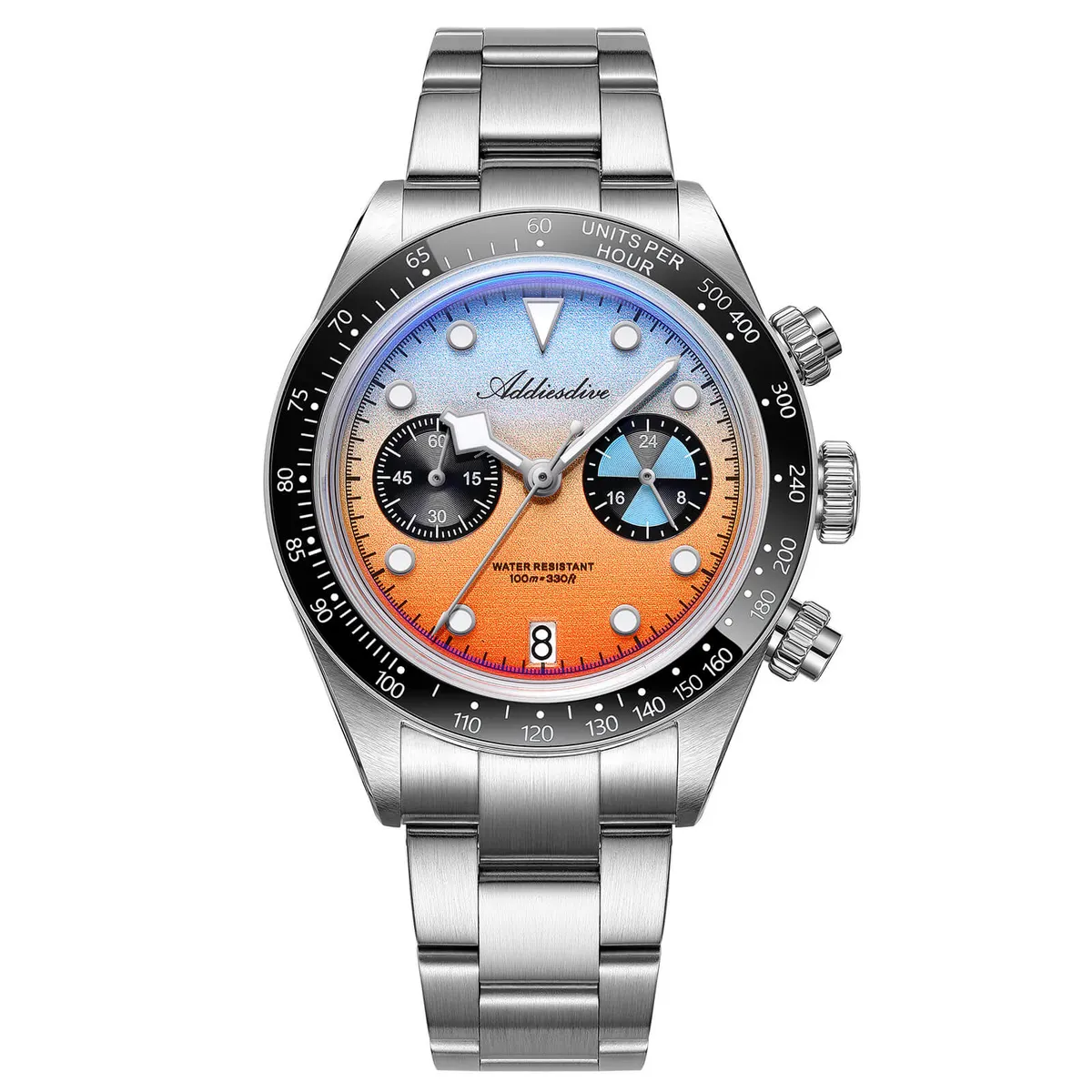 Montre Addiesdive AD2559 Méca-quartz 40 mm – Orange
