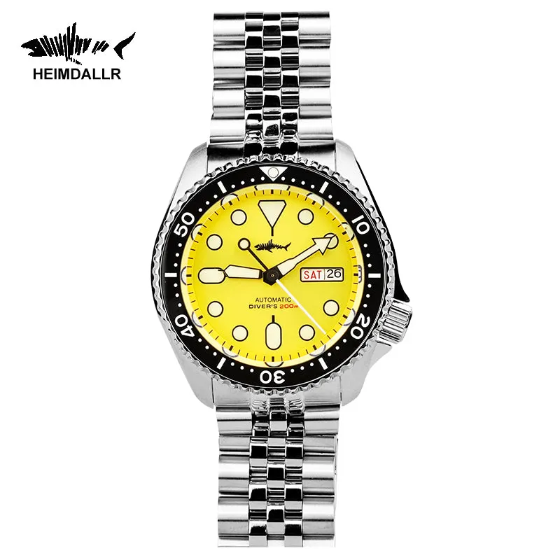Montre Heimdallr SKX007 Automatique 42 mm – Soleillé jaune