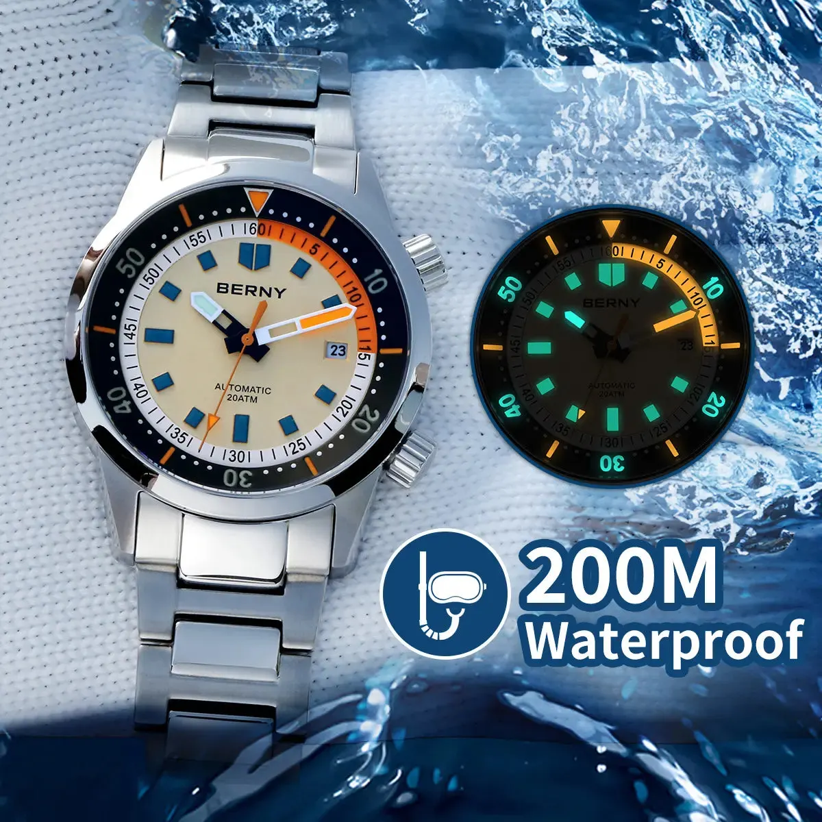 Montre Berny AM439MS – Jaune