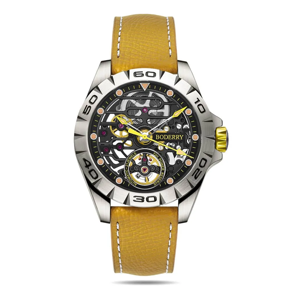 Montre Boderry Automatique 40 mm – Jaune