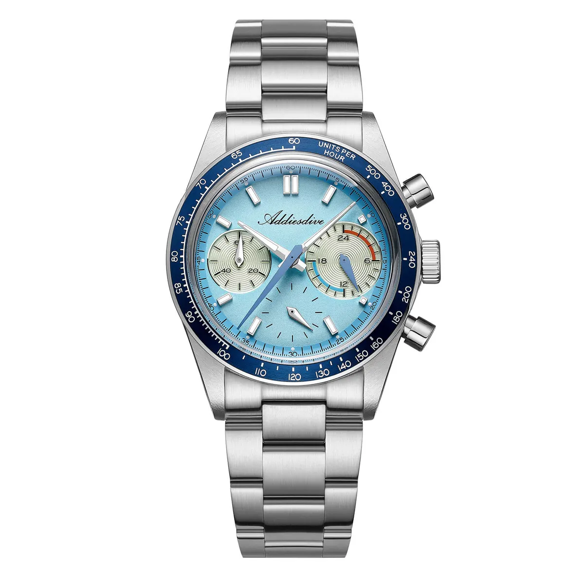 Montre Addiesdive AD2539 Méca-quartz 37 mm – Bleu