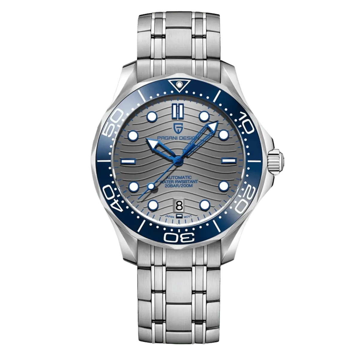 Montre Pagani Design PD-1685 Automatique 42 mm – Gris / Acier