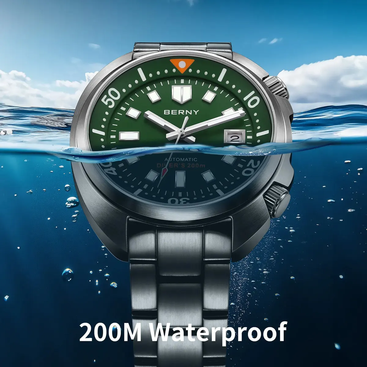 Montre Berny AM1970MS – Vert foncé