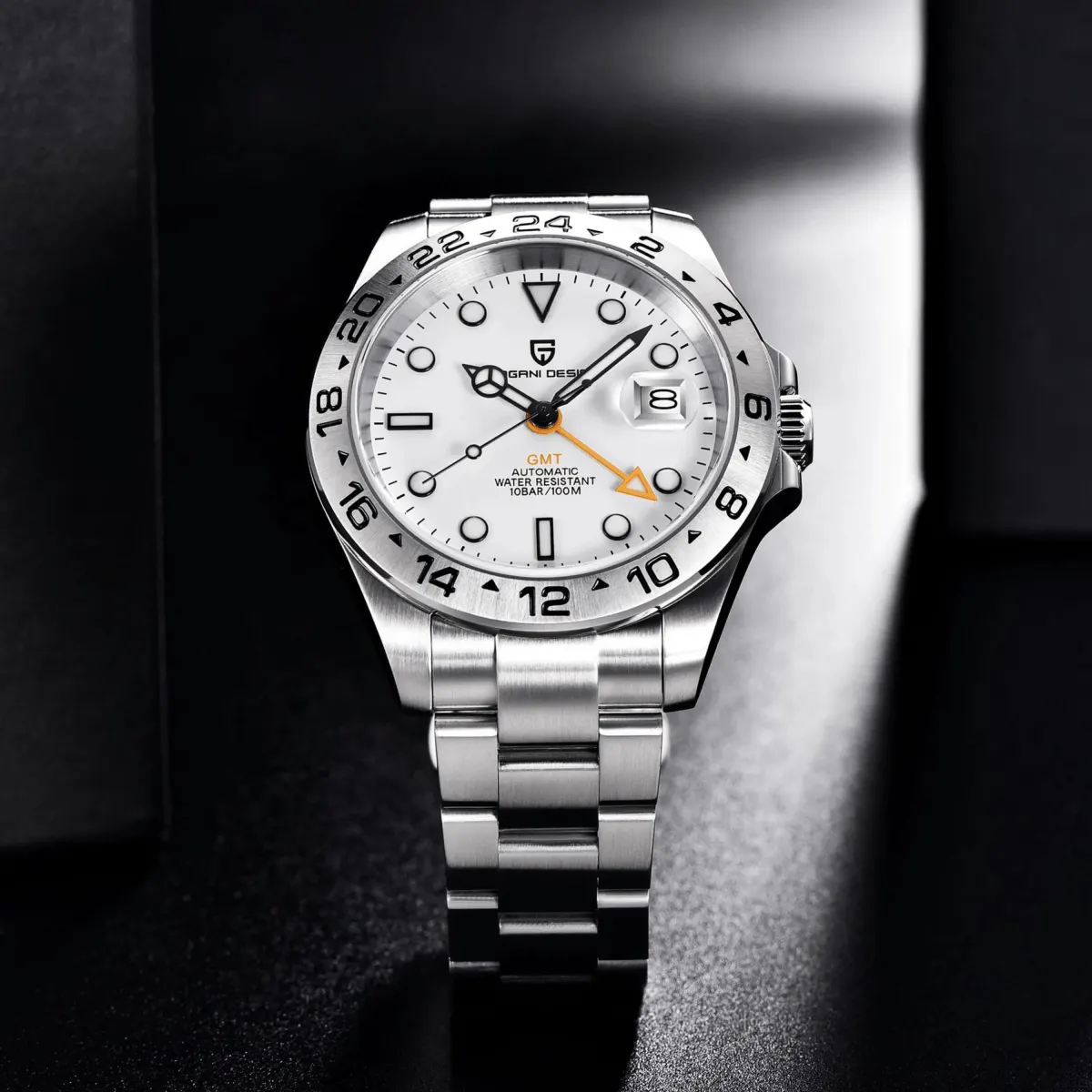 Montre Pagani Design PD-1682 Automatique 42 mm – Blanc / Bracelet jubilé