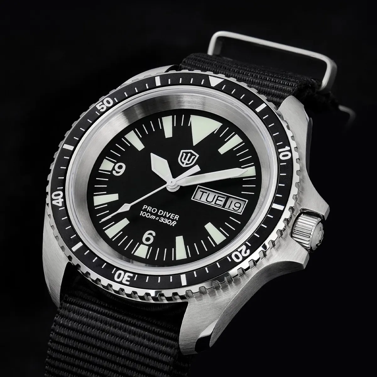 Montre Watchdives WD1980 Quartz 39 mm – Boîtier acier inoxydable