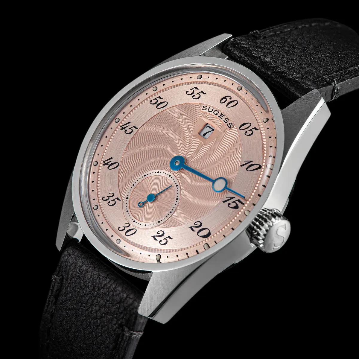 Montre Sugess S451-1 – Bracelet gris cuir