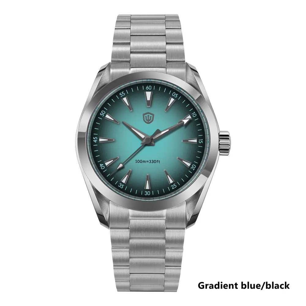 Montre Watchdives WD0006 Quartz 38 mm – Dégradé bleu · Noir