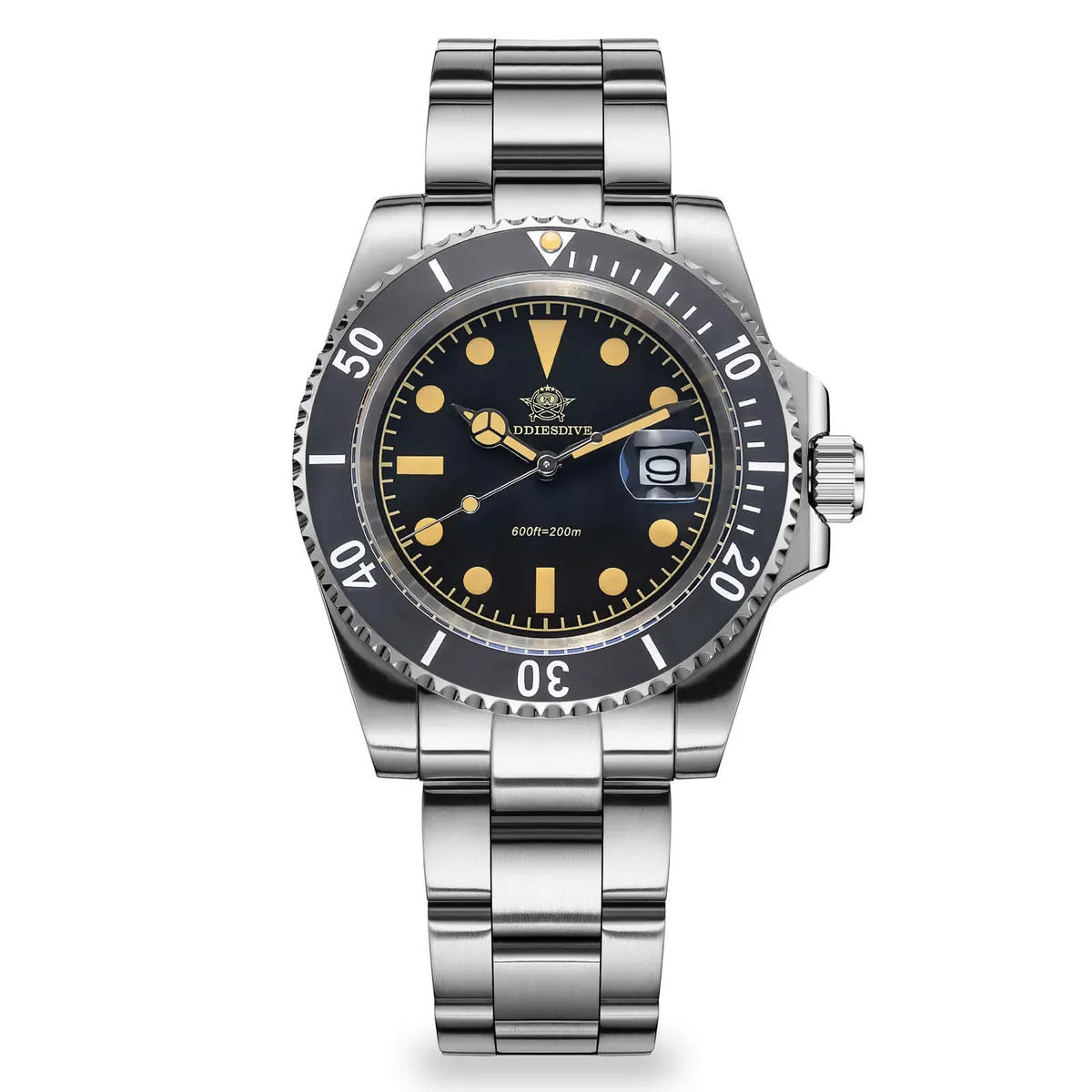Montre Addiesdive AD2054 Quartz 41 mm – Noir