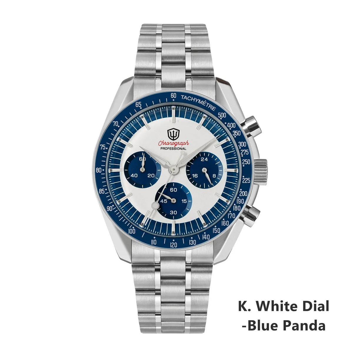 Montre Watchdives WD1863 Méca-quartz 39 mm – Bleu panda