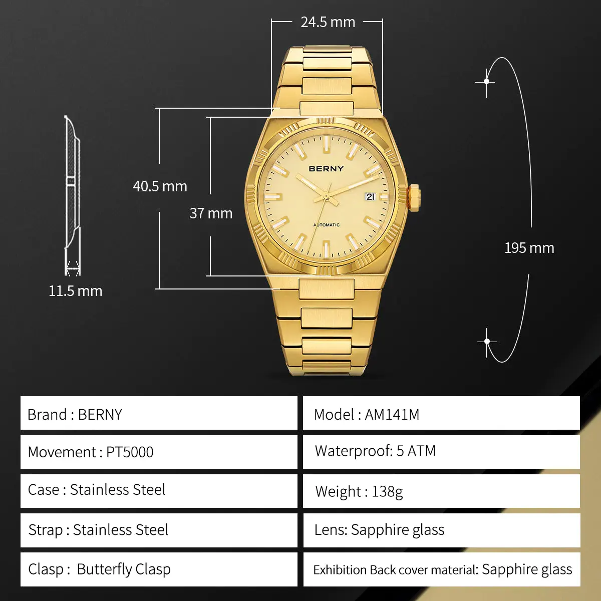 Montre Berny AM141M
