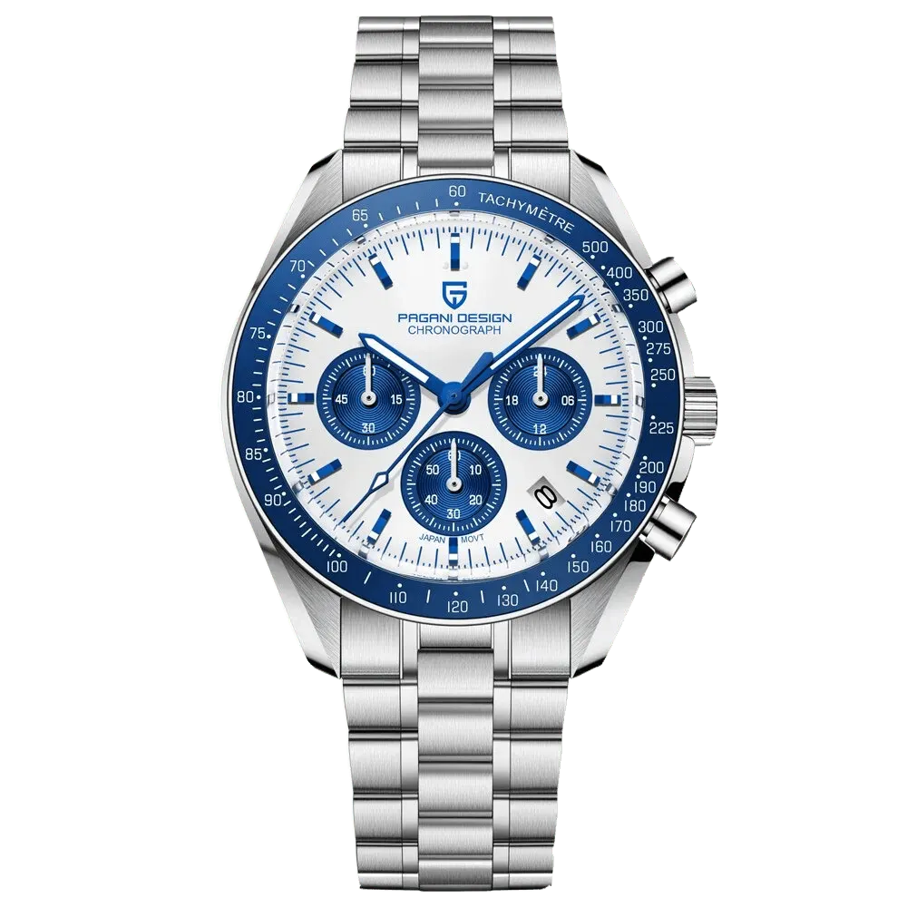 Montre Pagani Design PD-1701 Méca-quartz 40 mm – Bleu / Acier