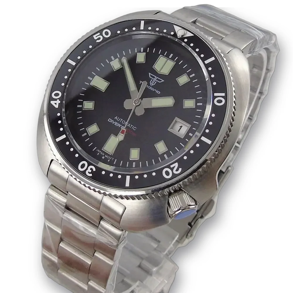 Montre Tandorio TD239P Automatique 44 mm – Noir · Acier / PT5000