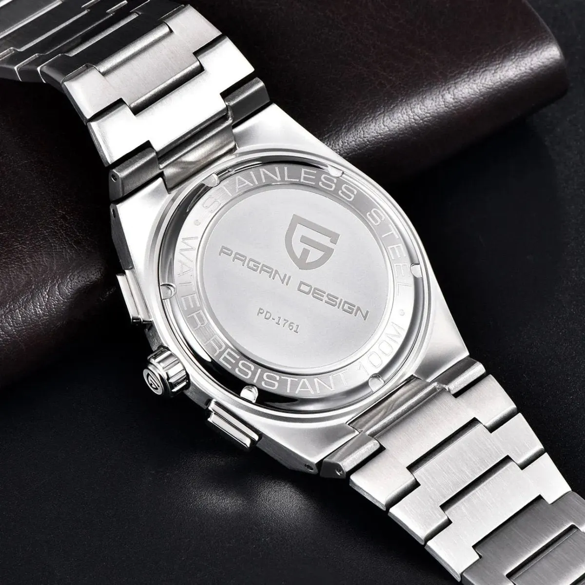 Montre Pagani Design PD-1761 Méca-quartz 40 mm – Bleu