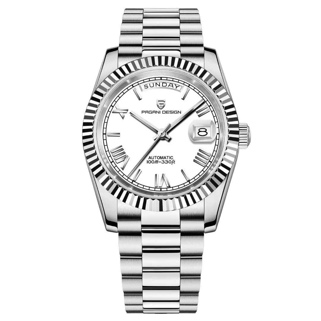 Montre Pagani Design PD-1752 Automatique 36 mm – Argent blanc