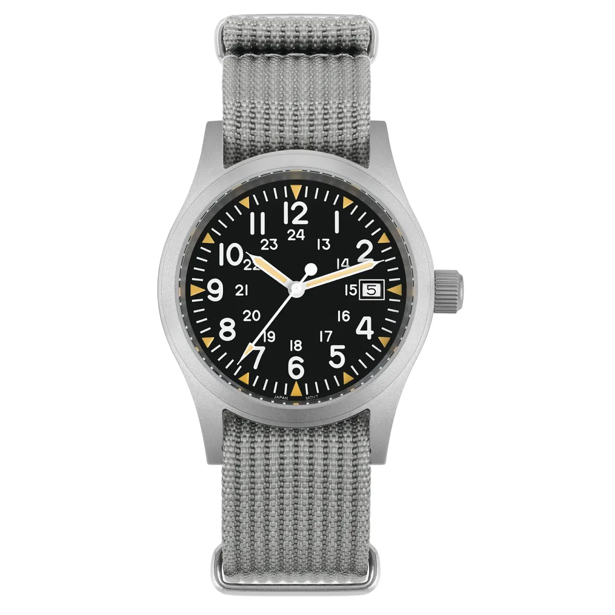 Montre Militado ML05 Quartz 38 mm – Gris nylon