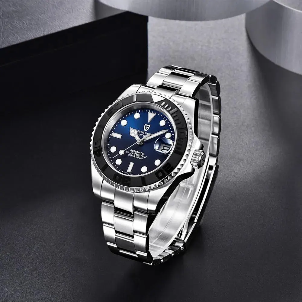 Montre Pagani Design PD-1651 Automatique 40 mm – Bleu / Bracelet jubilé