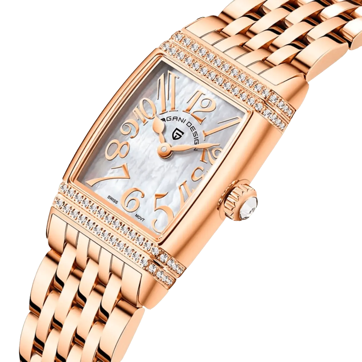 Montre Pagani Design Quartz 22 mm – Blanc / Or