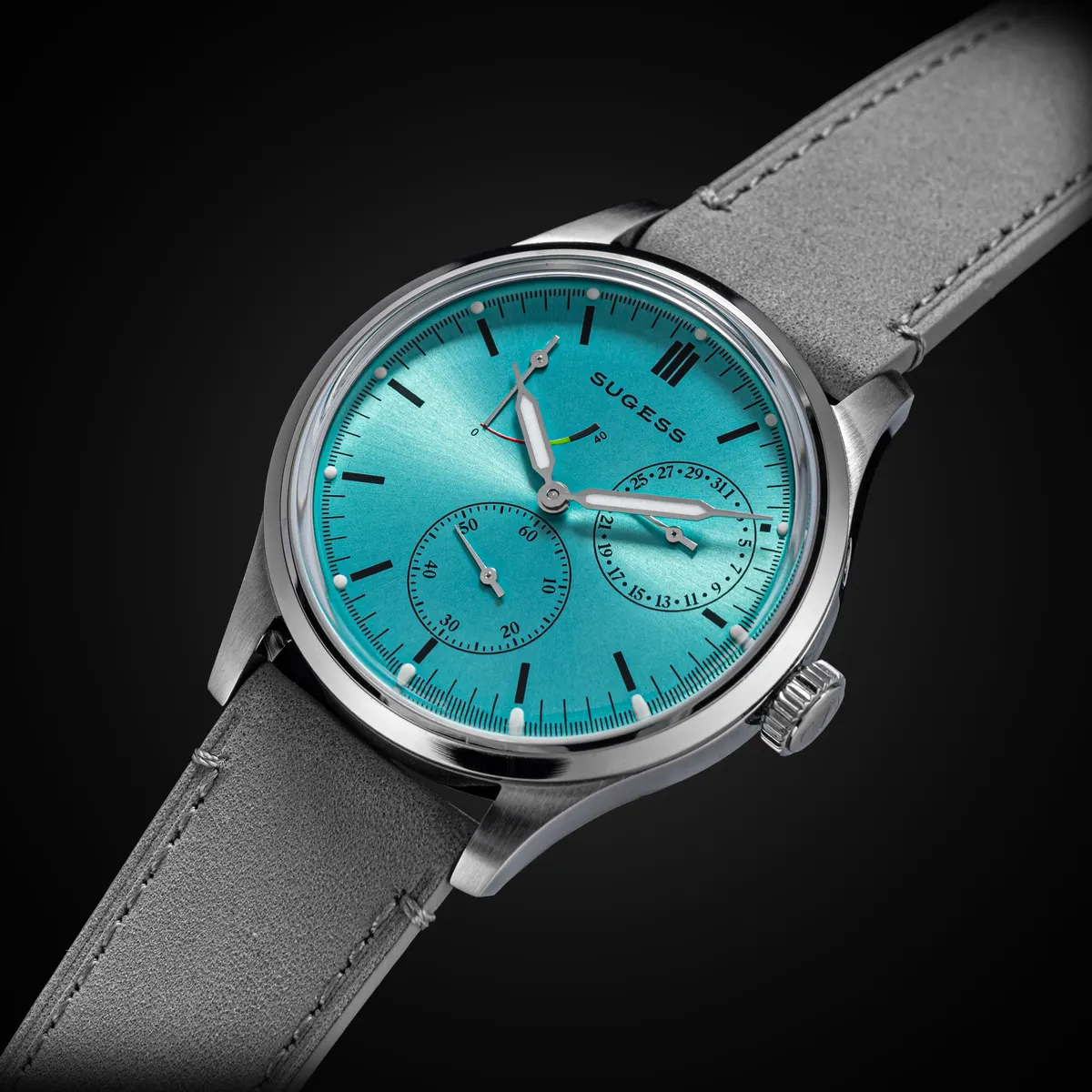 Montre Sugess S458 – Cadran bleu clair