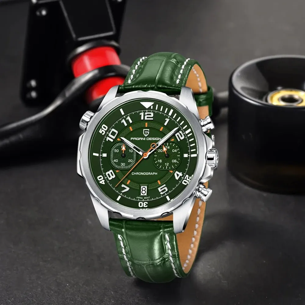 Montre Pagani Design Méca-quartz 44 mm – Vert