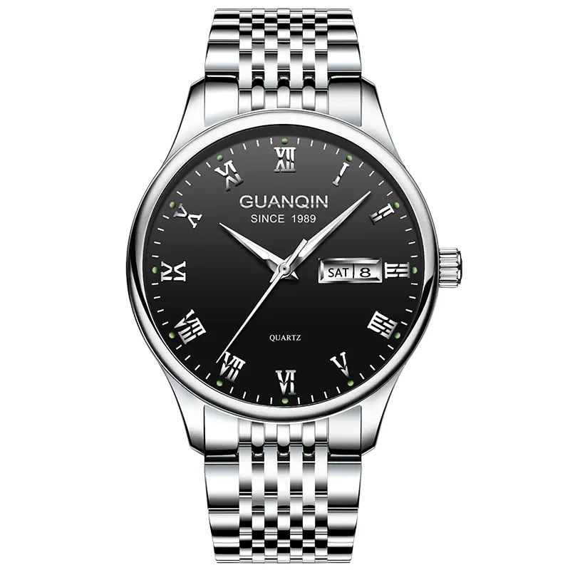 Montre Guanqin Quartz – Noir