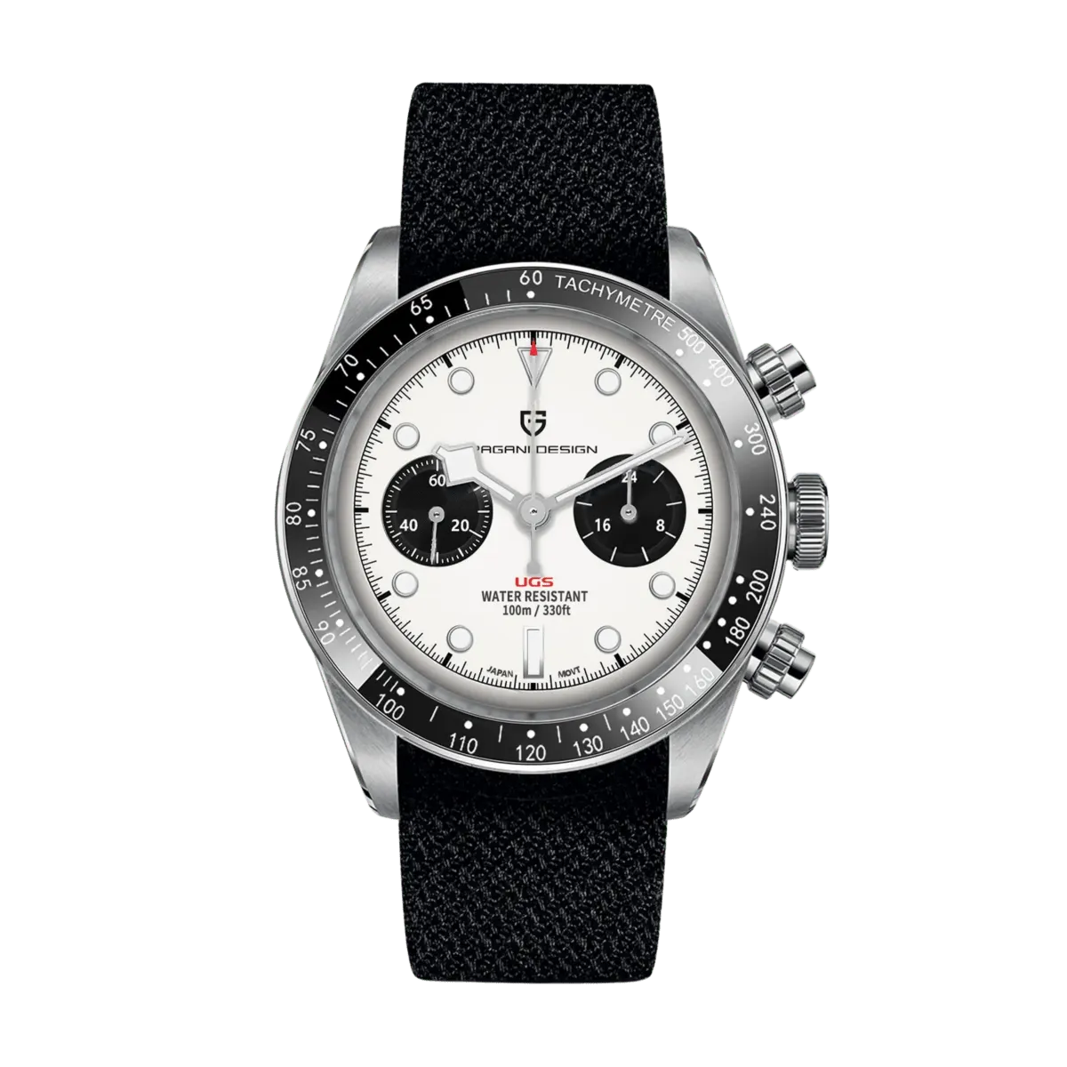 Montre Pagani Design PD-1718 Méca-quartz 39,5 mm – Blanc / Nylon