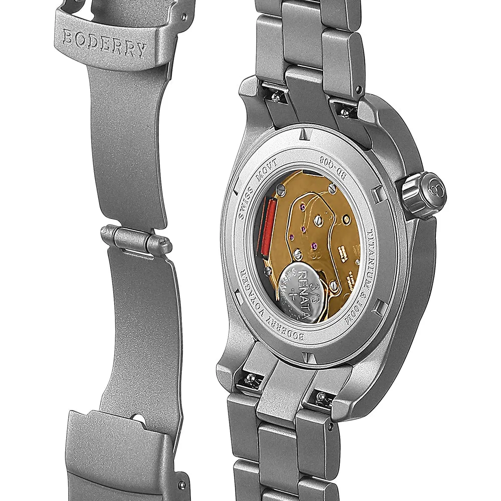 Montre Boderry Quartz 38 mm – Bracelet vert