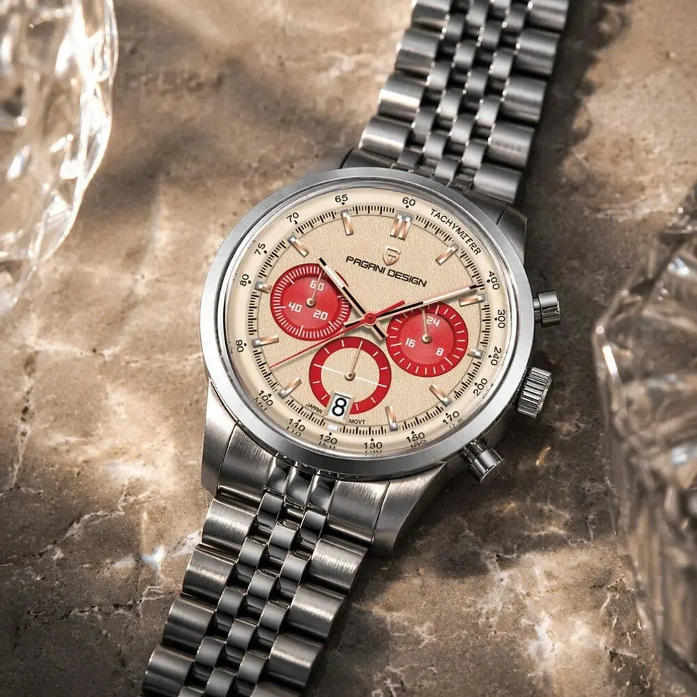 Montre Pagani Design Méca-quartz 41 mm – Jaune