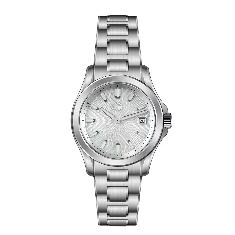 Montre San Martin SN0150-G1 Automatique 39 mm – Blanc nacre