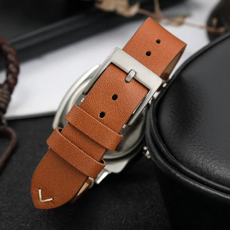 Montre Militado ML03 Quartz 36 mm – Noir cuir