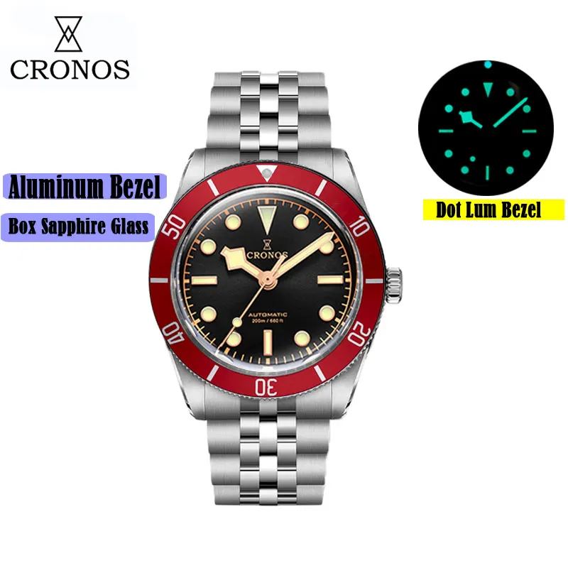 Montre Cronos BB54 Automatique 37 mm – Rouge