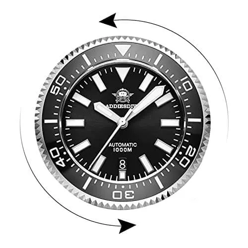 Montre Addiesdive Automatique 45 mm – Noir / NH35