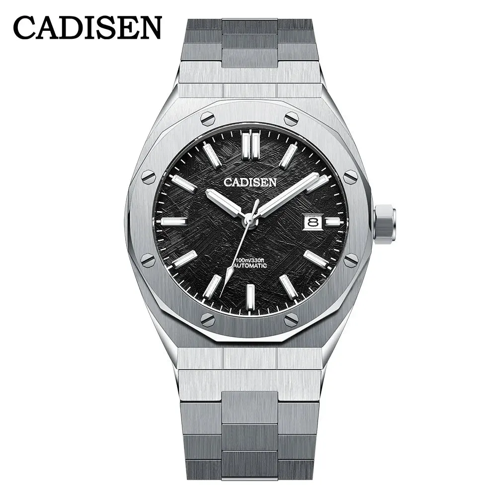 Montre Cadisen C8193 Automatique 42 mm – Noir météorite