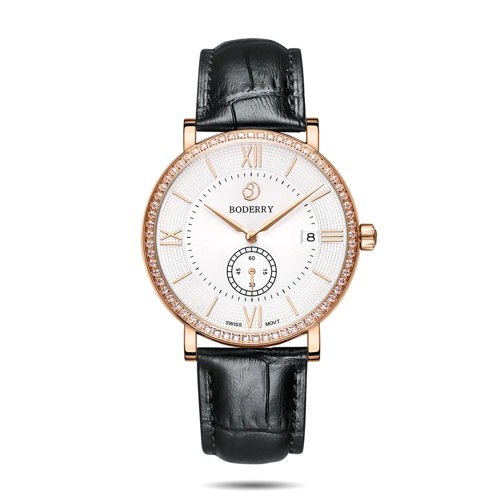 Montre Boderry Quartz 40 mm – Noir