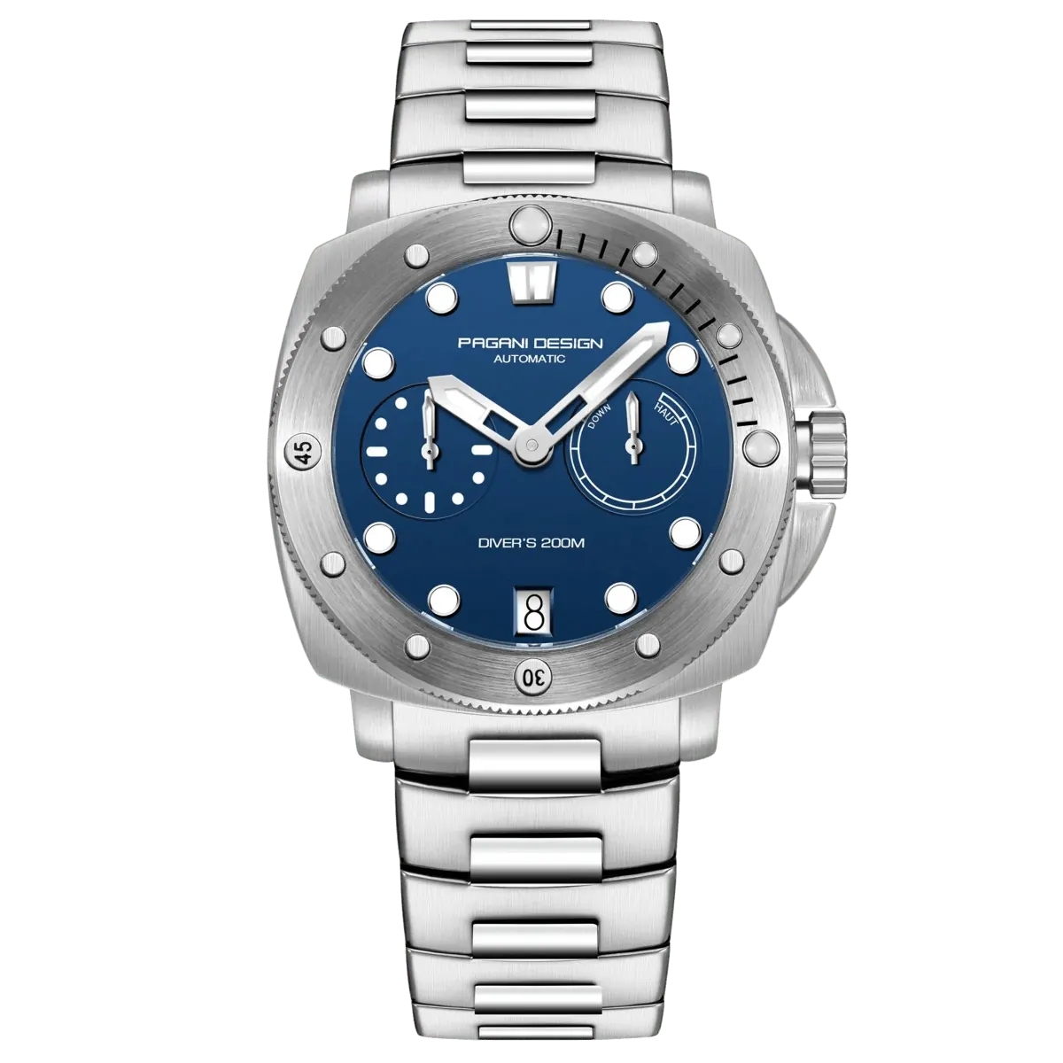 Montre Pagani Design PD-1767 Automatique 41 mm – Bleu / Acier