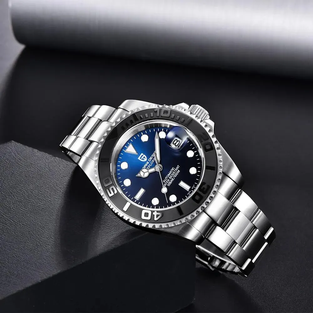 Montre Pagani Design PD-1651 Automatique 40 mm – Bleu / Bracelet jubilé