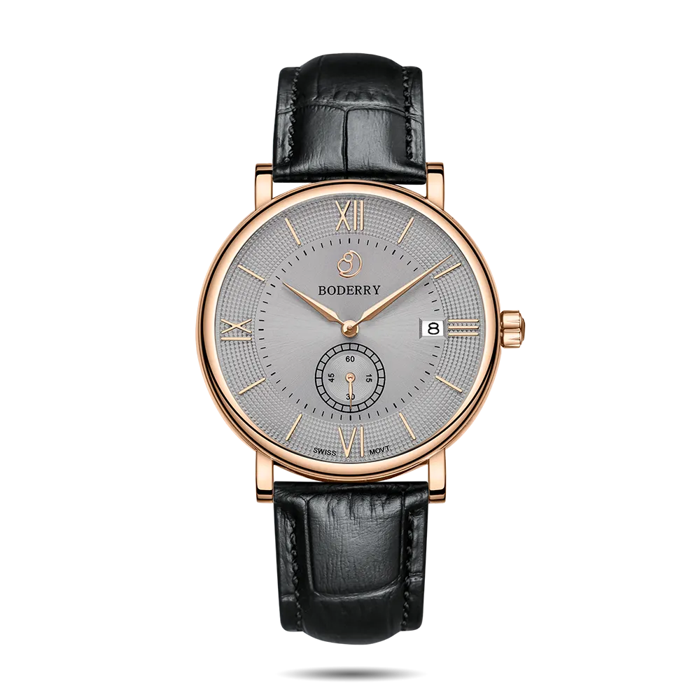 Montre Boderry Quartz 40 mm – Foncé
