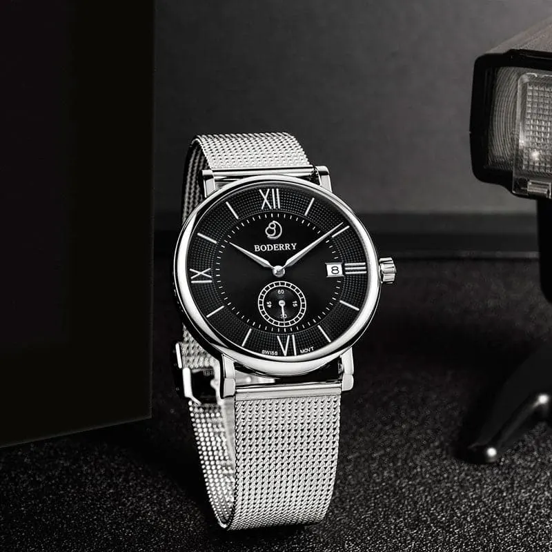 Montre Boderry Quartz 40 mm – Cadran noir