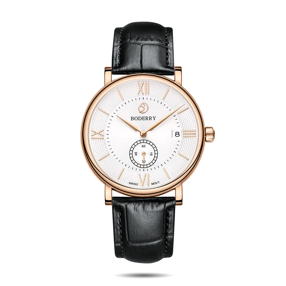 Montre Boderry Quartz 40 mm – Noir