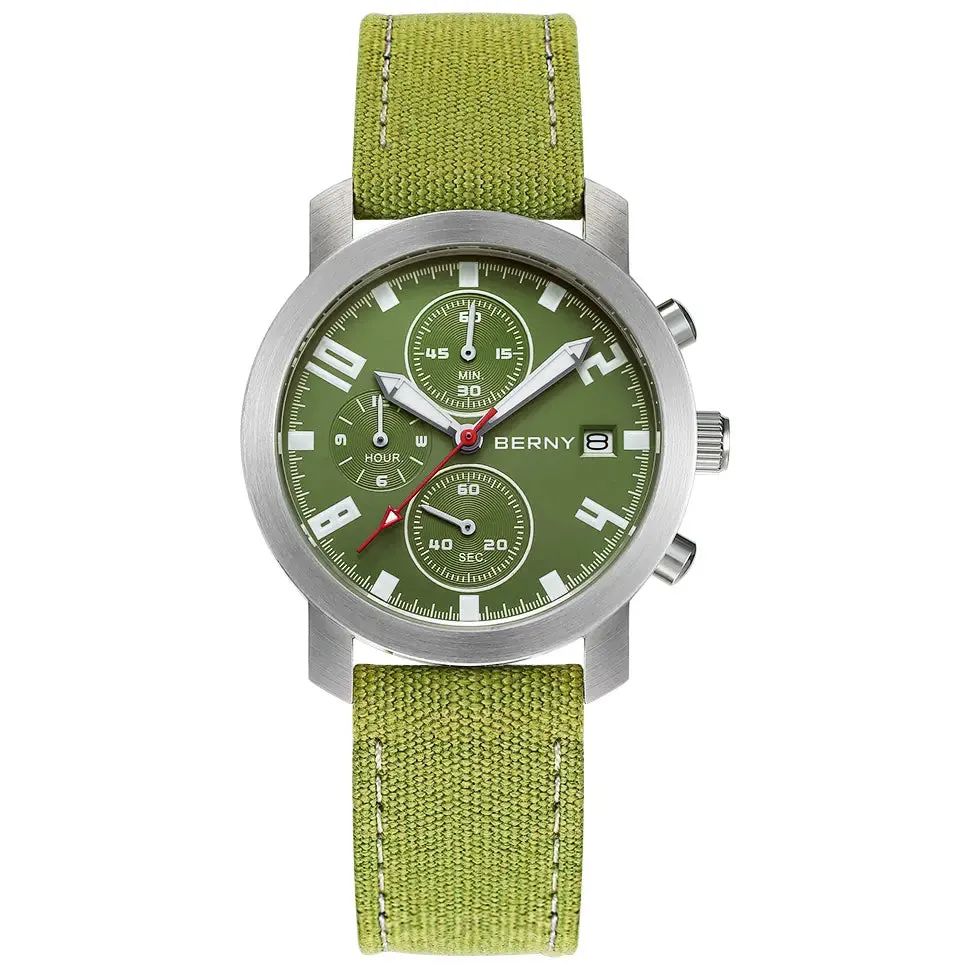 Montre Berny Quartz – Vert