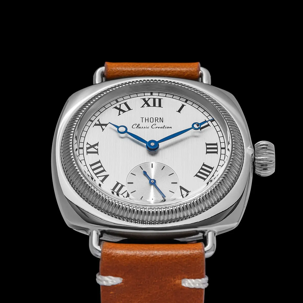 Montre Thorn VD78 Automatique 36 mm – Rose · Bracelet blanc
