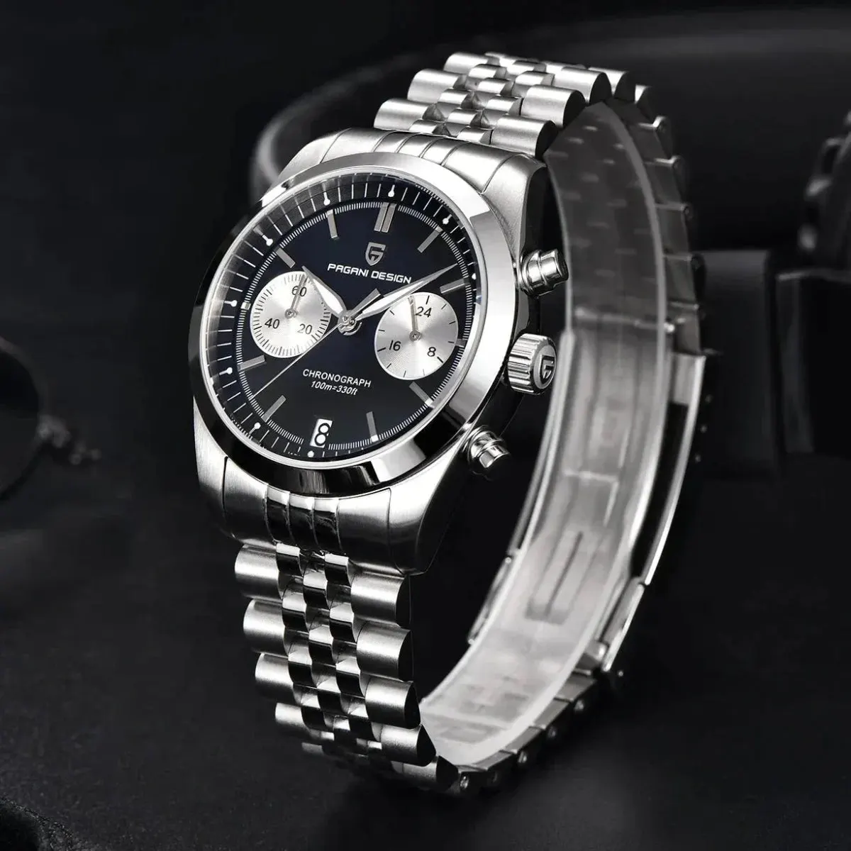 Montre Pagani Design Méca-quartz 37,5 mm – Bleu