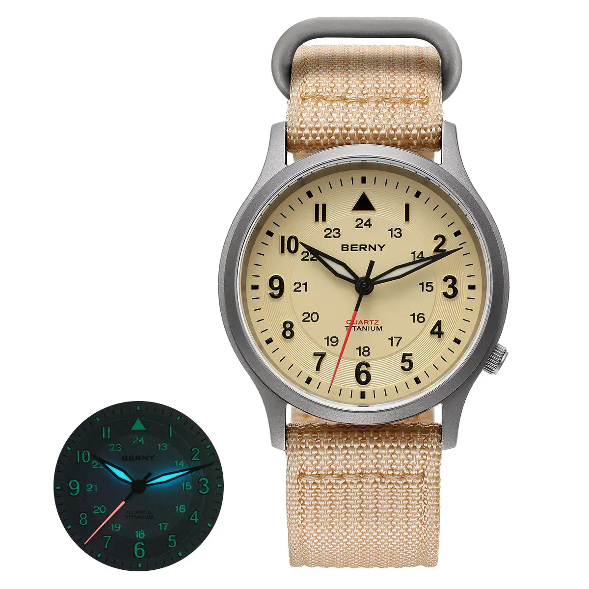 Montre Berny T2596M Quartz – Crème