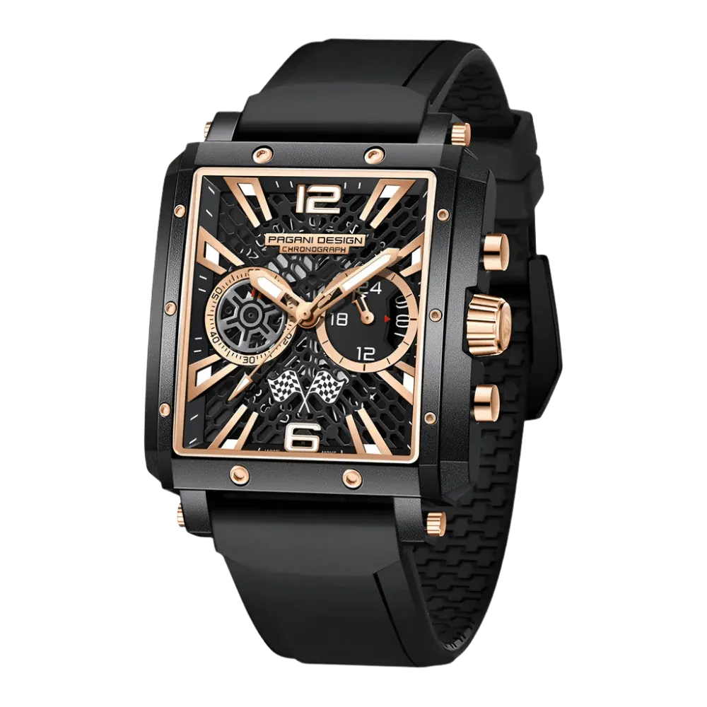 Montre Pagani Design PD-1725 Méca-quartz 42 mm – Or noir